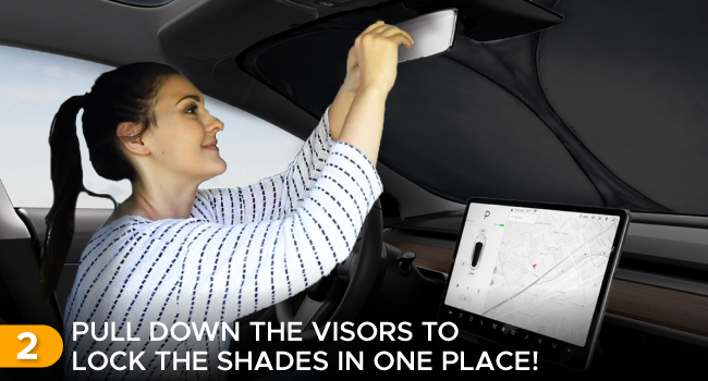 accessories sun visor protector block suv model y sunshade window
