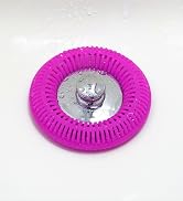Shower drain clog prevention tool with secure grip Rust-resistant stainless steel drain cover shower