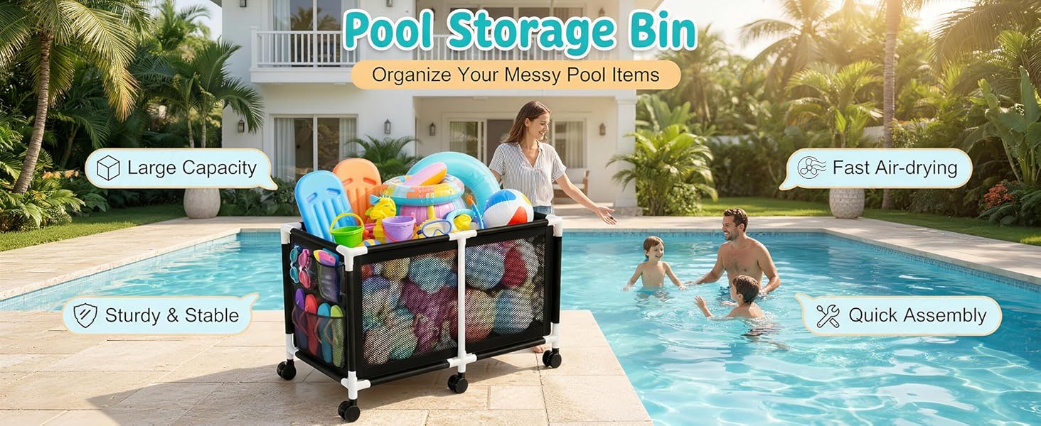 Pool Storage Bin