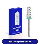 AIRSEE Tungsten Carbide Acrylic Nail Drill Bit Efile Electric File Machine Head Tip for Manicure ...