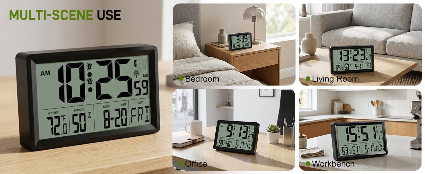 digital clock large display