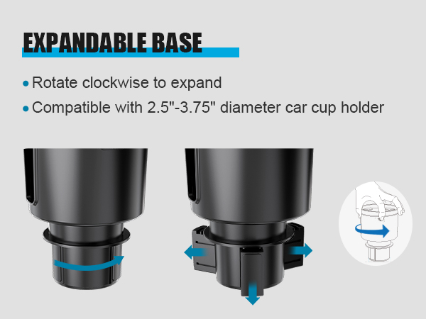 Upgraded Car Cup Holder Expander