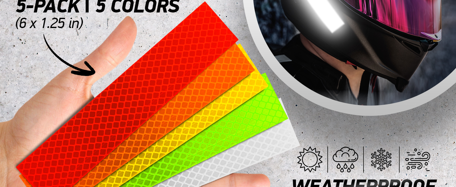 reflective stickers tape mailbox reflectors for helmet vinyl hard hat sticker car motorcycle