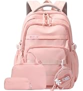 YJMKOI Kids Backpack Set for Girls Middle-School Elementary Bookbags Aesthetic Backpack for Teen ...