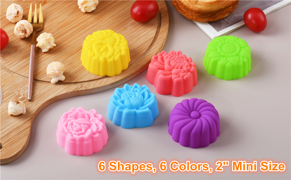 mini size, 6 colors ,6 shapes