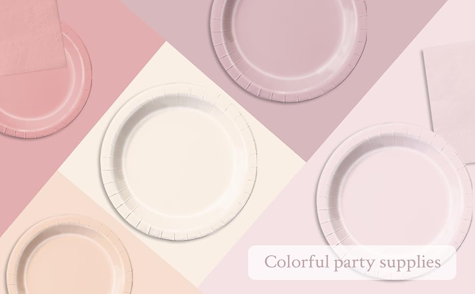 Dusty Pink Plates