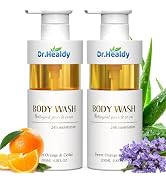 Dr.Healdy Body Wash with Pump Relaxing Citrus & Cedar,Healthy-Looking Skin Gentle Skin Cleanser w...