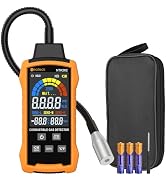 Neoteck Natural Gas Detector 0-9999PPM/0%-20% LEL Gas Leak Detector with 12” Gooseneck Combustibl...