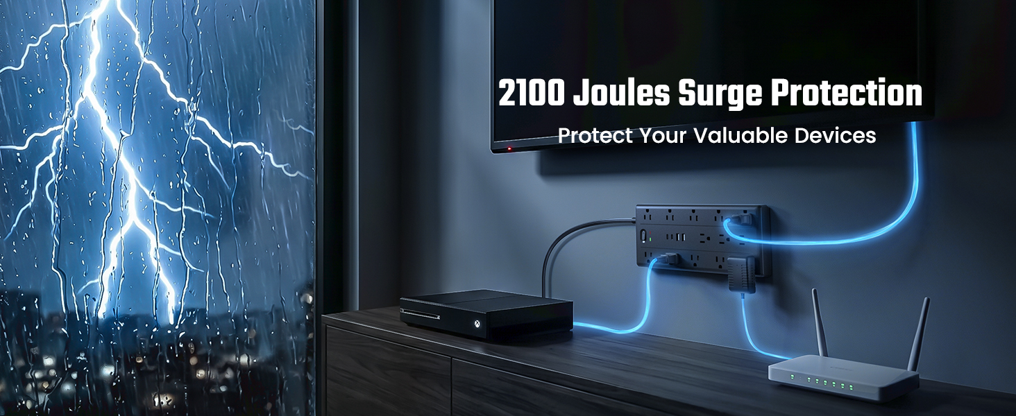 2100J surge protector