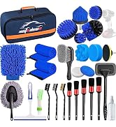 AUTODECO 27Pcs Car Detailing Brush Set, Car Detailing Kit, Auto Detailing Drill Brush Set, Car De...