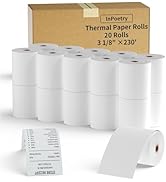 20 rolls 3 1/8 x 230ft Thermal Receipt Paper Cash Register Paper