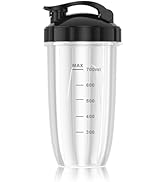 Colarlemo Replacement Cup 1100ml/37oz(Full Capacity) with To-Go Lid and Gasket, Compatible with C...