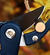 Inwell Anvil Pruning Shears for Gardening, 8” Garden Scissors with Teflon Coated - Heavy Duty