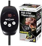 REPTIZOO Reptile Dimming Thermostat Heat Lamp Temperature Controller with LED Digital Screen, Spe...