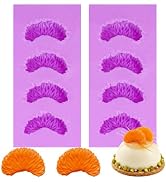 8-Cavity Tangerine Slice Silicone Candy Molds Fruit Mandarin Orange Segments Chocolate Baking Mol...