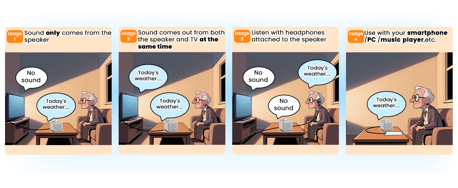 tv speakers for hard of hearing
