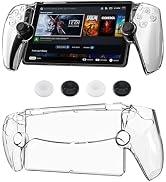 GLDRAM Clear PC Protective Case for PlayStation Portal Remote Player, Hardshell Cover Skin Full P...