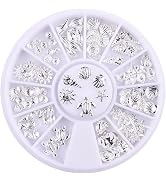 120Pcs/Pack Sliver Nail Art Decorations Mini Ocean Accessories Nail Art Rhinestones Silver Shell ...