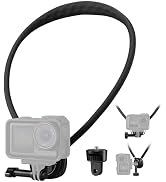 K&F Concept Neck Mount with Air Cushion, Camera Holder with 1/4" Adapter, Hands-Free POV Vlogging...