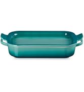 Le Creuset Stoneware Rectangular Dish with Platter Lid, 3 qt., Riviera