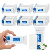 HAIFOTRVA 25 Pack Mini Travel Size Bar Soap Bulk,0.53 oz/15 grams Individually Wrapped Small Disp...