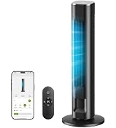 MORENTO Tower Fan for Bedroom, 36" Smart Standing Fan with WiFi APP Voice Control, 4 Modes 4 Spee...