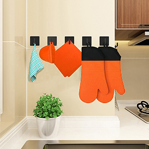 Silicone Oven Mitts Set