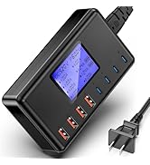 152W USB Charging Station, 8-Port Desktop USB C Charger Station, 20W 4xUSB-C Charger & 18W 4xUSB-...