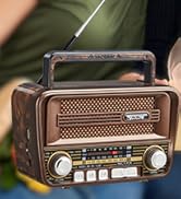 retro shortwave radio am fm portable gift for dad mom