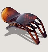 Parcelona French Simply Bear Paw Medium 3” Celluloid Non Slip Side Slide In Jaw Yoga for Fine Hai...