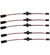 9imod 3-pin JR Plug Magnetic Snap-on Servo Extension Cable Wire Cord Female to Male RC Servo Exte...