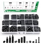 Aienxn 705PCS M3 Nylon Motherboard Standoffs Kit, Male Female Hex Spacer Standoff Screws Nuts Sui...