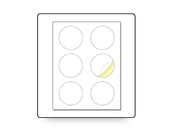 3 Round Printer Labels