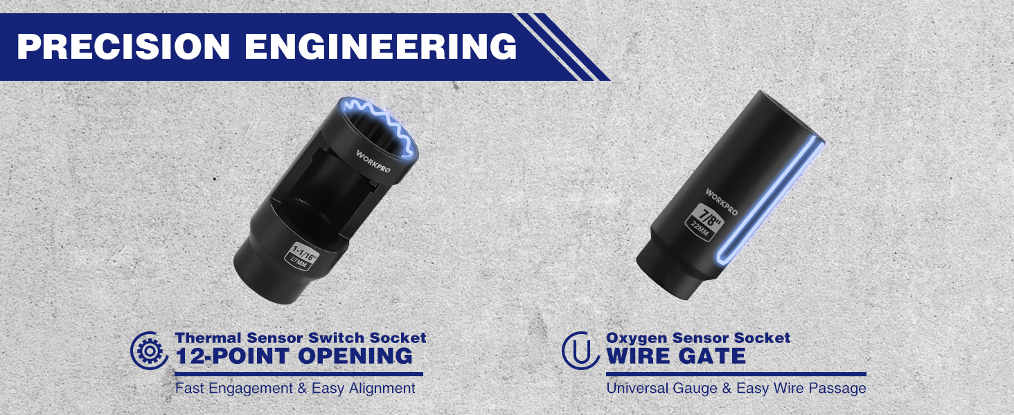 Oxygen Sensor Socket Set