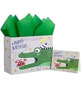 Loveinside Birthday Gift Bag for Kids, Medium Bag with Tissue Paper, Gift Tag and Greeting Card, ...