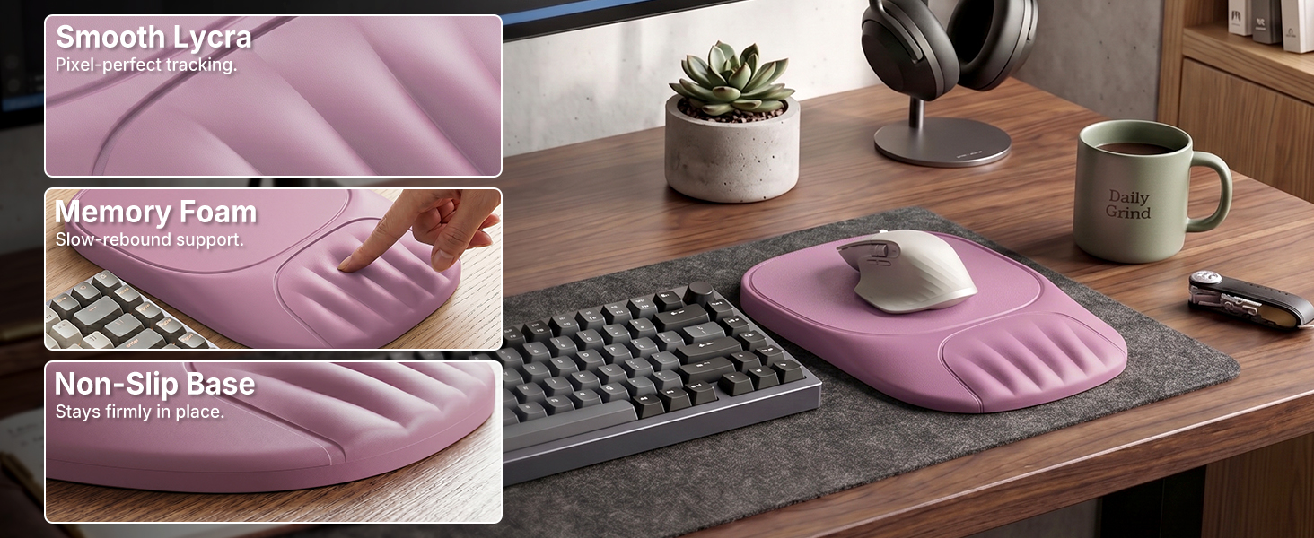 thick high resilience memory foam smooth surface anti slip rubber base bottom