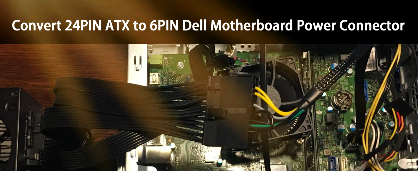 24 pin to 6 pin Dell adapter