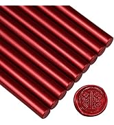 Sealing Wax Rod Sparkles Blood Red for Standard Size Glue Gun - 5.4"(L)