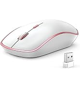 J JOYACCESS Wireless Mouse for Laptop, 2.4G Ultra Thin Silent Mouse, 2400 DPI Portable Mobile Opt...