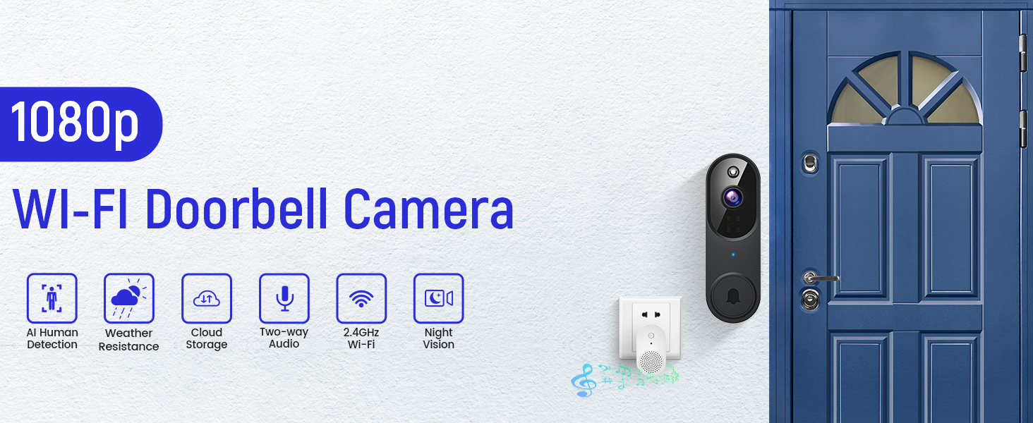 1080P Video Doorbell Camera