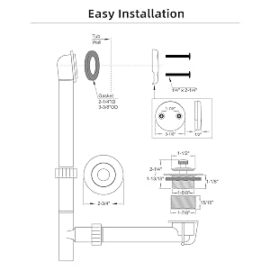tub drain kit