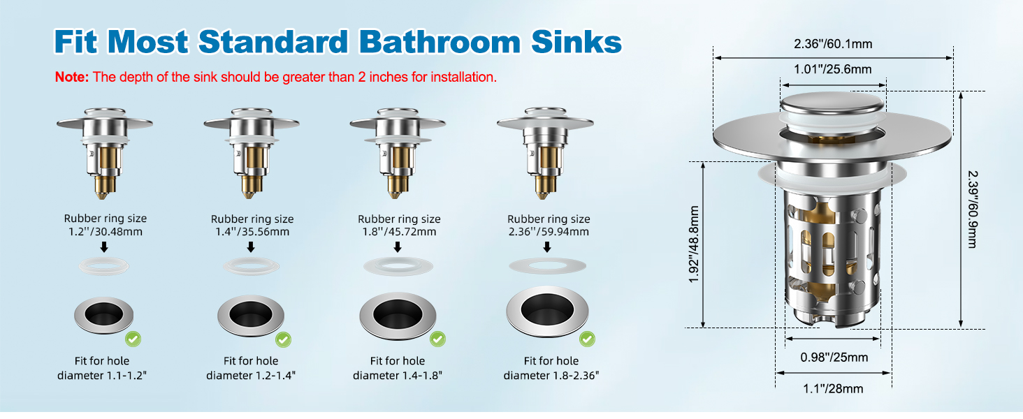 bathroom sink stopper
