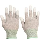 ThxToms ESD Anti Static Gloves, High Resistance Carbon Fiber Computer gloves, Large 1 Pair