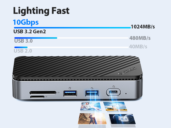 USB C Hub with M.2 Enclosure