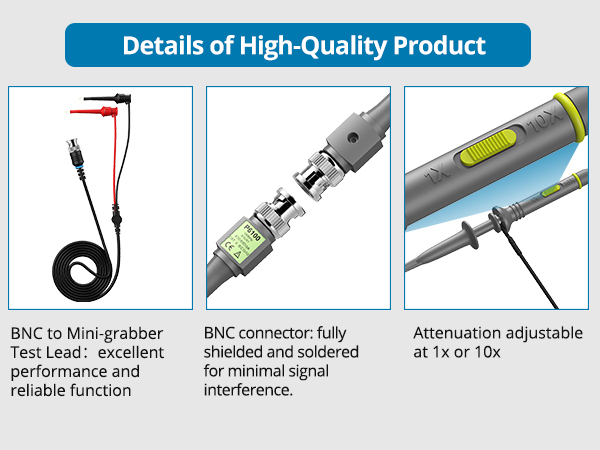Used with Oscilloscopes from All Manufacturers