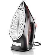 Irons Steamer for Clothes, Non-Stick Ceramic Soleplate, 500 Microsteam Holes, Powerful Steam Iron...