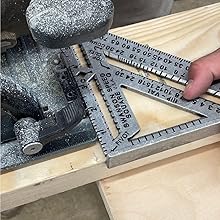 Swanson Speed Square S0100-A Pro being used as a sturdy saw guide for a precise circular saw cut