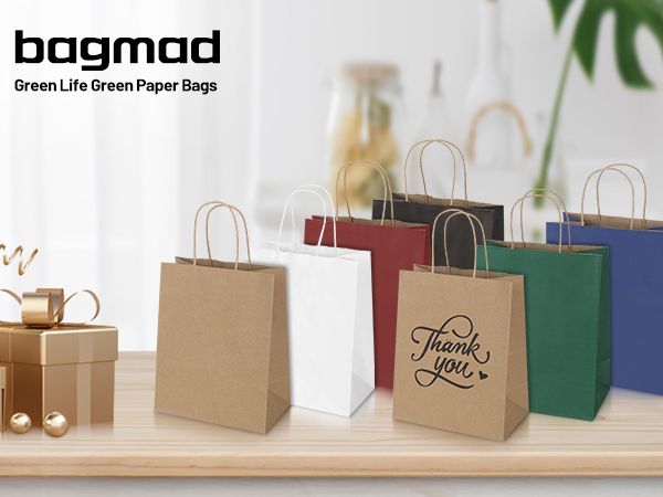 Medium Paper Bags with Handles Bulk