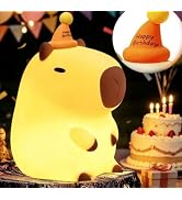 YR YRHH-PET Capybara Birthday Gifts Night Light, Squishy Cute Lamp, Fun Toy | Rechargeable Dimmab...