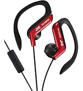 JVC HAEBR80R Sports Clip Headphones (Red)
